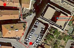 a rendering of a map of a parking lot at LePetit in Porto Santo Stefano +4 photos