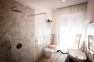 Koupelna v ubytování Da Filippo B&B