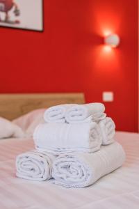 Postel nebo postele na pokoji v ubytování MM Ciampino Rooms
