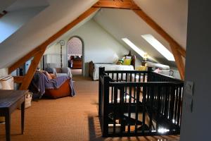 Χώρος καθιστικού στο Le toit du Morvan - Nature & SPA