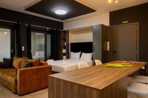 Χώρος καθιστικού στο Dioroh Suites Meteora 304