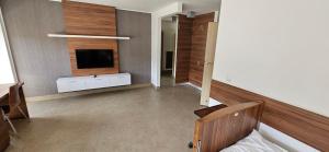Televízia a/alebo spoločenská miestnosť v ubytovaní Sanatorium Równica