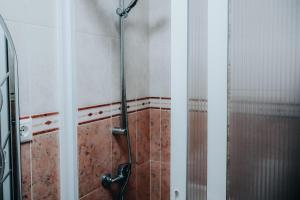 a shower with a glass door in a bathroom at Ocean Breeze in Ponta Delgada +46 photos