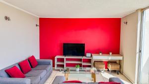 TV a/nebo společenská místnost v ubytování Condominio Costa Norte