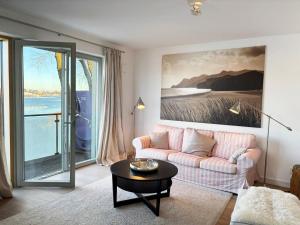 Posezení v ubytování Penthouse Kapitänsbrücke