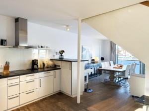 Kuchyň nebo kuchyňský kout v ubytování Penthouse Kapitänsbrücke