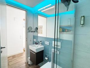 Koupelna v ubytování Penthouse Kapitänsbrücke