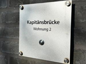 Certifikát, hodnocení, plakát nebo jiný dokument vystavený v ubytování Penthouse Kapitänsbrücke