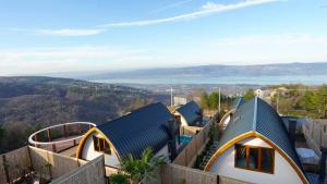 a group of cottages on top of a hill at Exclusive Hill Sapanca in Sapanca