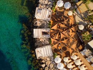 an aerial view of the beach and the ocean at Radisson Blu Resort & Spa in Split