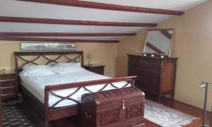 Giường trong phòng chung tại Apartment Villa Rovinj