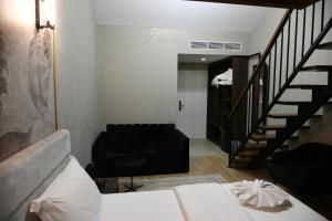 מיטה או מיטות בחדר ב-Hotel Valbor