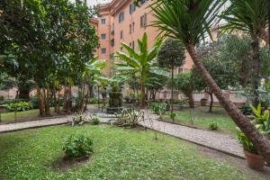 A garden outside Vatican White Domus