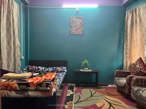 Posezení v ubytování Pradhan Homestay Mirik - Homestay beside Mirik Lake