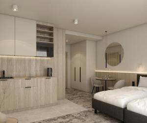 Posteľ alebo postele v izbe v ubytovaní ZatorHome apartamenty - blisko Energylandii i Zatorlandu
