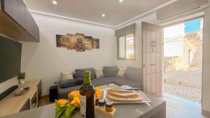 Χώρος καθιστικού στο Casa Lourdes Raya Frigiliana