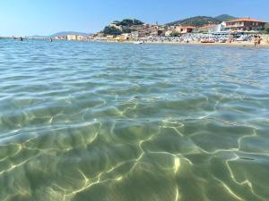 カスティリオーネ・デッラ・ペスカーイアにあるUn passo dal Mare - 50m from the Sea, with Garden, AC & WiFiの海水の背景