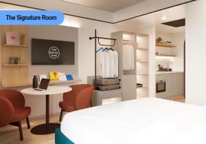 The Social Hub Glasgow的厨房或小厨房