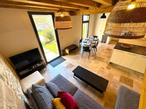 Posezení v ubytování Les Maisons de Jeanne