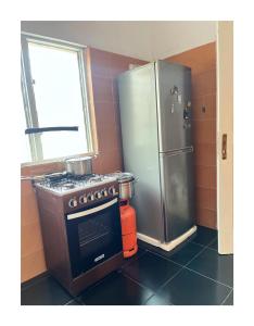 Kuchyň nebo kuchyňský kout v ubytování DivGuestHouse