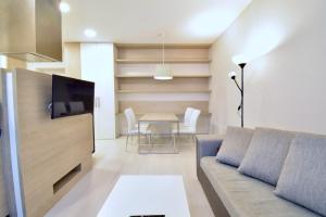 Televízia a/alebo spoločenská miestnosť v ubytovaní Comfortable apartment in Brno