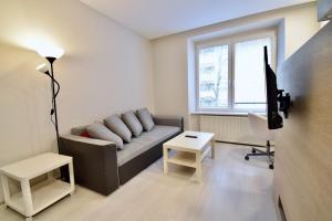 Televízia a/alebo spoločenská miestnosť v ubytovaní Comfortable apartment in Brno