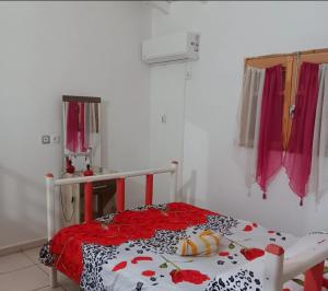 Katil atau katil-katil dalam bilik di Villa fleurie