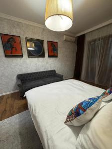 Postel nebo postele na pokoji v ubytování Nomad777