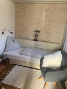 Postel nebo postele na pokoji v ubytování Haus Cäcilia