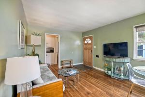a living room with a couch and a fireplace at 167 Tamarack in Carlsbad