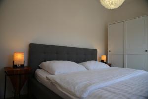 Postel nebo postele na pokoji v ubytování Apartmán pod Plešivcem