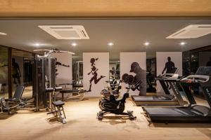 Fitness centrum a/nebo fitness zařízení v ubytování Smart Hotel