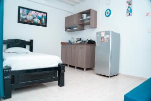 Kuchyň nebo kuchyňský kout v ubytování Apartamento Miss Brigida