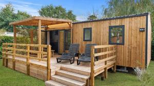 Zahrada ubytování Mobil Home Premium 3 ch Camping 5 Biscarrosse Mayotte F63 + 5 fotografií