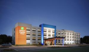 a rendering of the front of a hospital building at Holiday Inn Express & Suites Muncie Northwest by IHG in Muncie