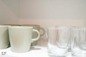 Příslušenství pro přípravu čaje a kávy v ubytování Casa de Huéspedes Gomez Ulla 2