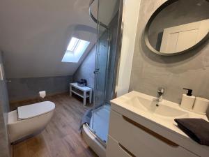 Koupelna v ubytování APARTMENTS TRENČÍN