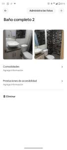 Captura de pantalla de un sitio web con mesa y escritorio en Apartamento en el mejor sector de Zipaquira, en Zipaquirá