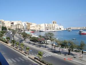 a view of a city with a river and buildings at Sliema Viani Large Superior 3-Bedroom Apartment in Sliema