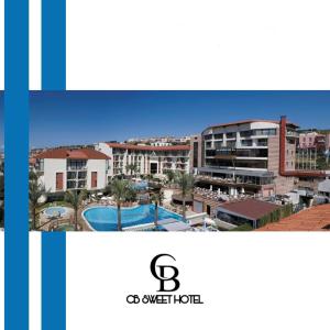 een foto van een stad met een zwembad bij CB Sweet Hotel in Baku