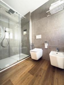 Koupelna v ubytování Bianca Guesthouse