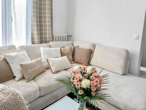 Et opholdsområde på Maison Cosy Jardin & Terrasse