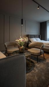 Гостиная зона в Leipzig Suites