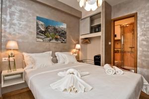 Voodi või voodid majutusasutuse Villa Luna Trogir toas