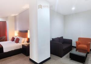 Posezení v ubytování Hock Lee Hotel & Residences