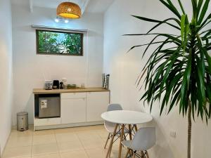 Η κουζίνα ή μικρή κουζίνα στο Makihi Suites