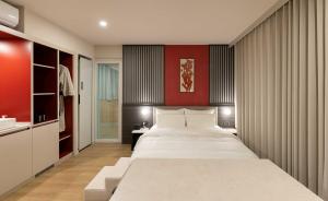 Postel nebo postele na pokoji v ubytování Koum Ryokan Hotel Gijang by Aank + 37 fotografií