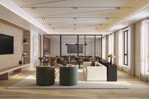 Μια τηλεόραση ή/και κέντρο ψυχαγωγίας στο Blueground Gowanus gym wd nr park NYC-1731