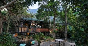 a tree house in the middle of the forest at The Glenrock Wellness Nature Resort in Belihuloya