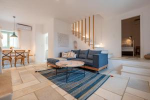 Χώρος καθιστικού στο Casa Thymus great sea view